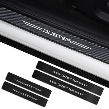 

4PCS Car Door Sill Sticker For Renault Megane Clio Duster Accessories Scuff Plate Guards Auto Door Sticker