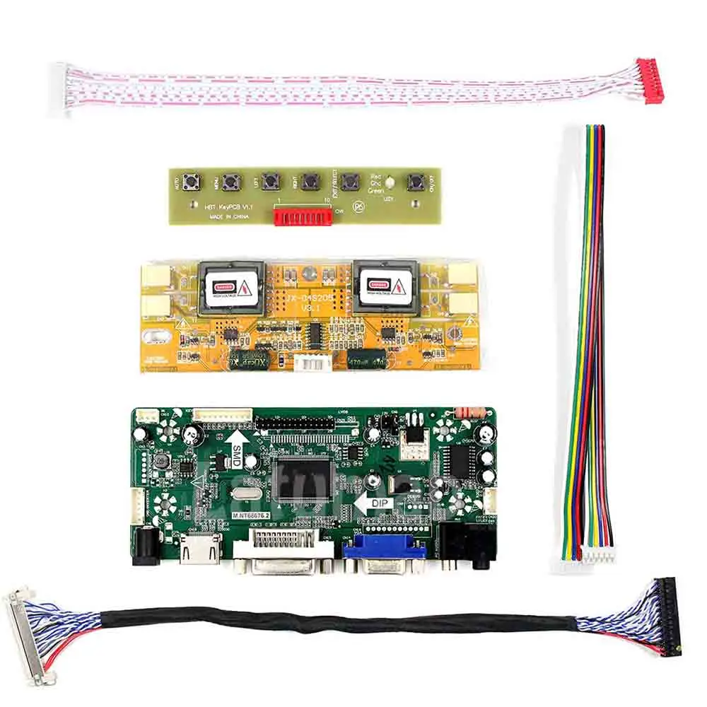 Новый комплект платы контроллера Latumab NT68676 HDMI + DVI VGA для ЖК-панели M201EW02 V.B 1680X1050 |
