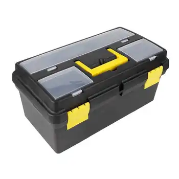 

G-559-3 Large Medium Plastic Toolbox Lockable Removable Storage Box Tool Case