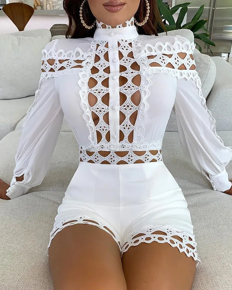 CHRONSTYLE Sexy Party Jumpsuit Women Autumn Long Sleeve Hollow Out Nightclub Jumpsuits Overall Skinny Jumpsuit Macacao Feminino CHRONSTYLE Sexy Party Jumpsuit Women Autumn Long Sleeve Hollow Out Nightclub Jumpsuits Overall Skinny Jumpsuit Macacao Feminino