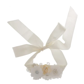 

Bridal Wedding Dress Gown Belt Diamante Rhinestone Pearl Flower Sash Belt