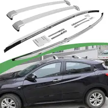 4 шт. левый и правый алюминиевый стеллаж для крыши, перекрестный стержень, rail подходит для H-o-n-d-Vezel вариабельности сердечного ритма HR-V