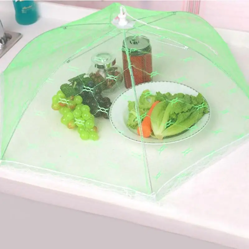 

40cm Anti Fly Mosquito Net Food Cover Gauze Umbrella Picnic Kitchen Table Tent Meal Cover Table Mesh Food Cover Kitchen Tools