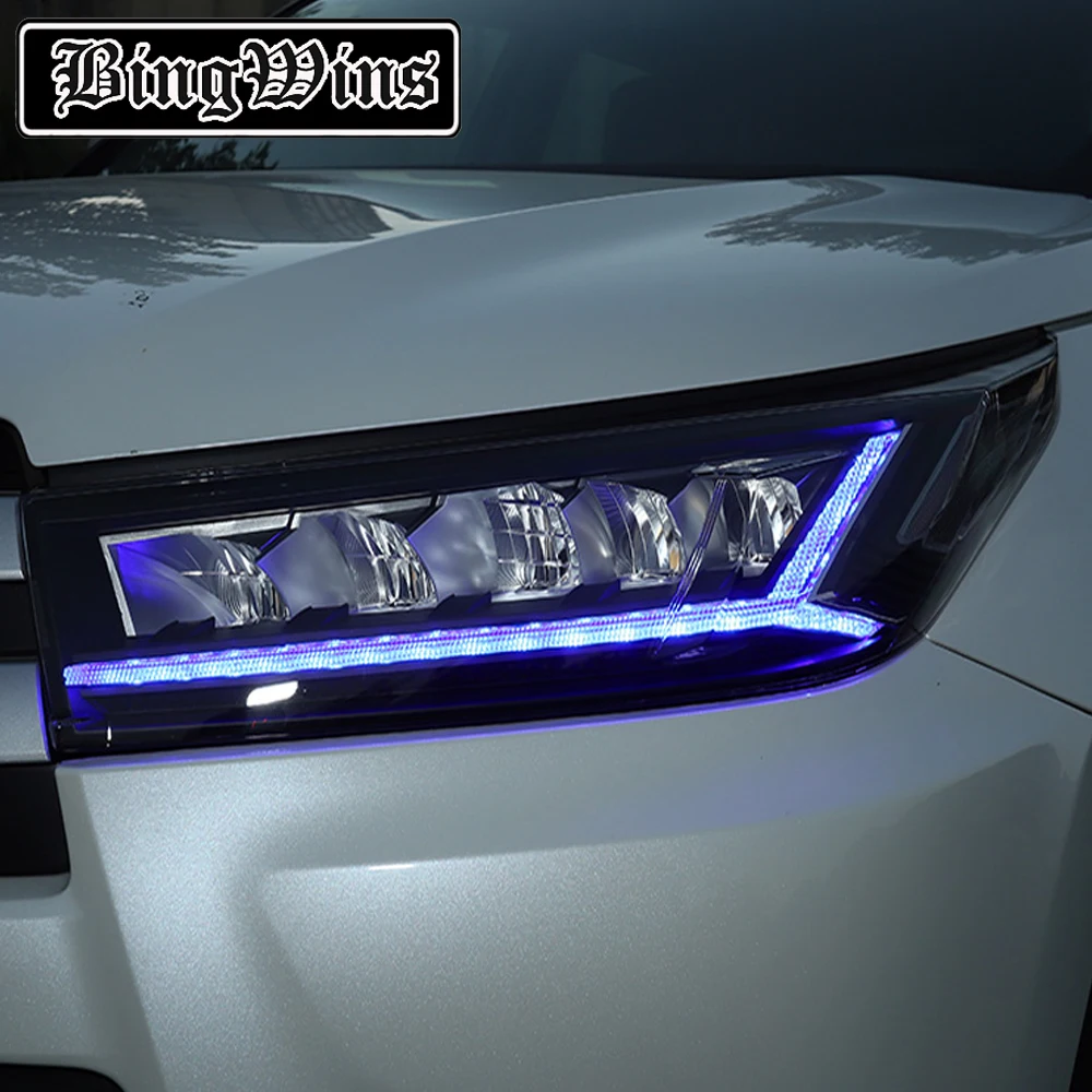 

Car Styling for Toyota Highlander Headlights 2018 New Kluger/highlander ALL LED Headlight LED DRL Dynamic turn signal