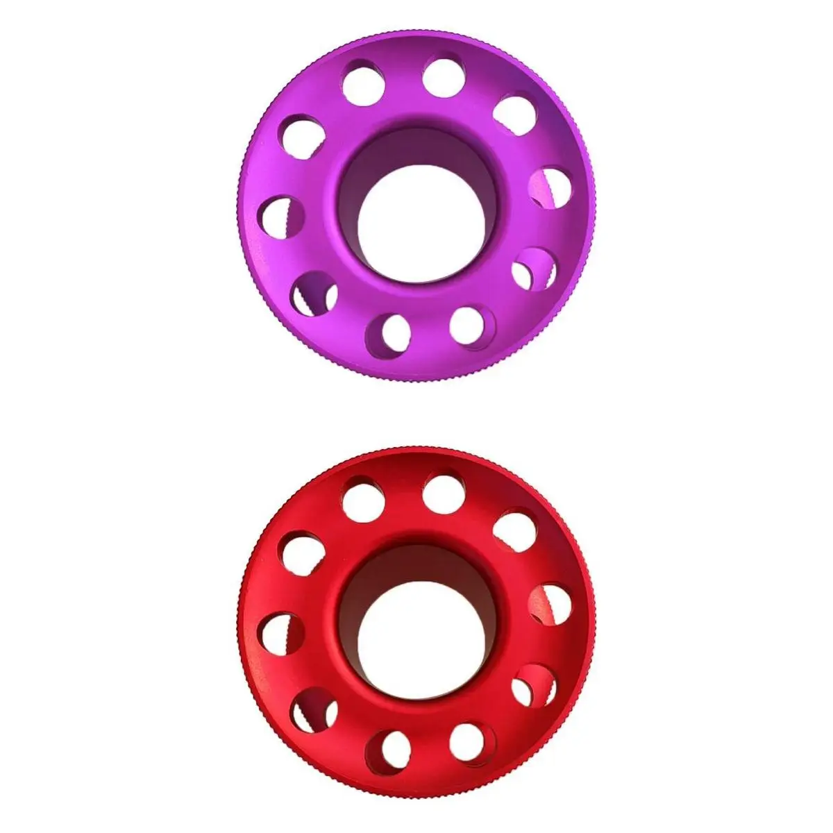 2 шт Компактный Дайвинг Tech Finger Spool Алюминиевая Направляющая линия 2 цвета