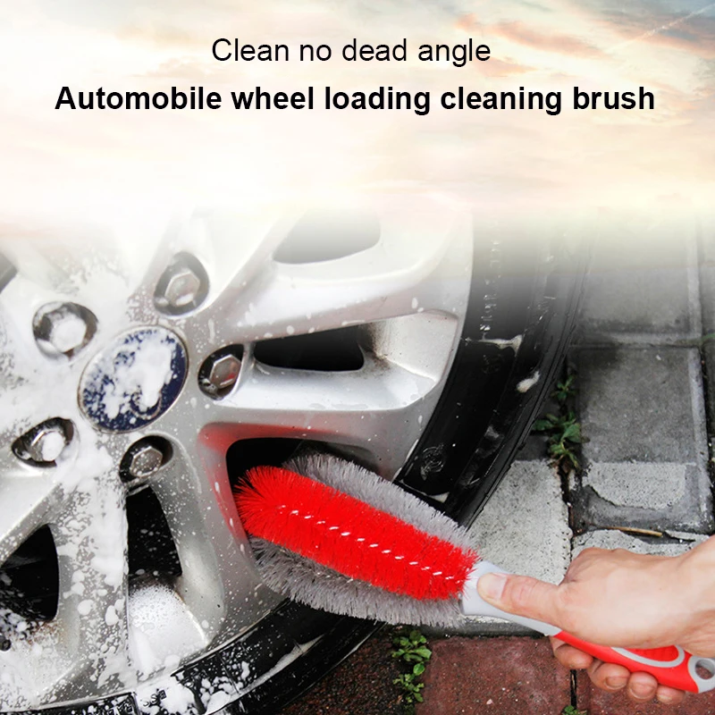 Portable Microfiber Wheel Tire Rim Brush Car Wheel Wash Cleaning For