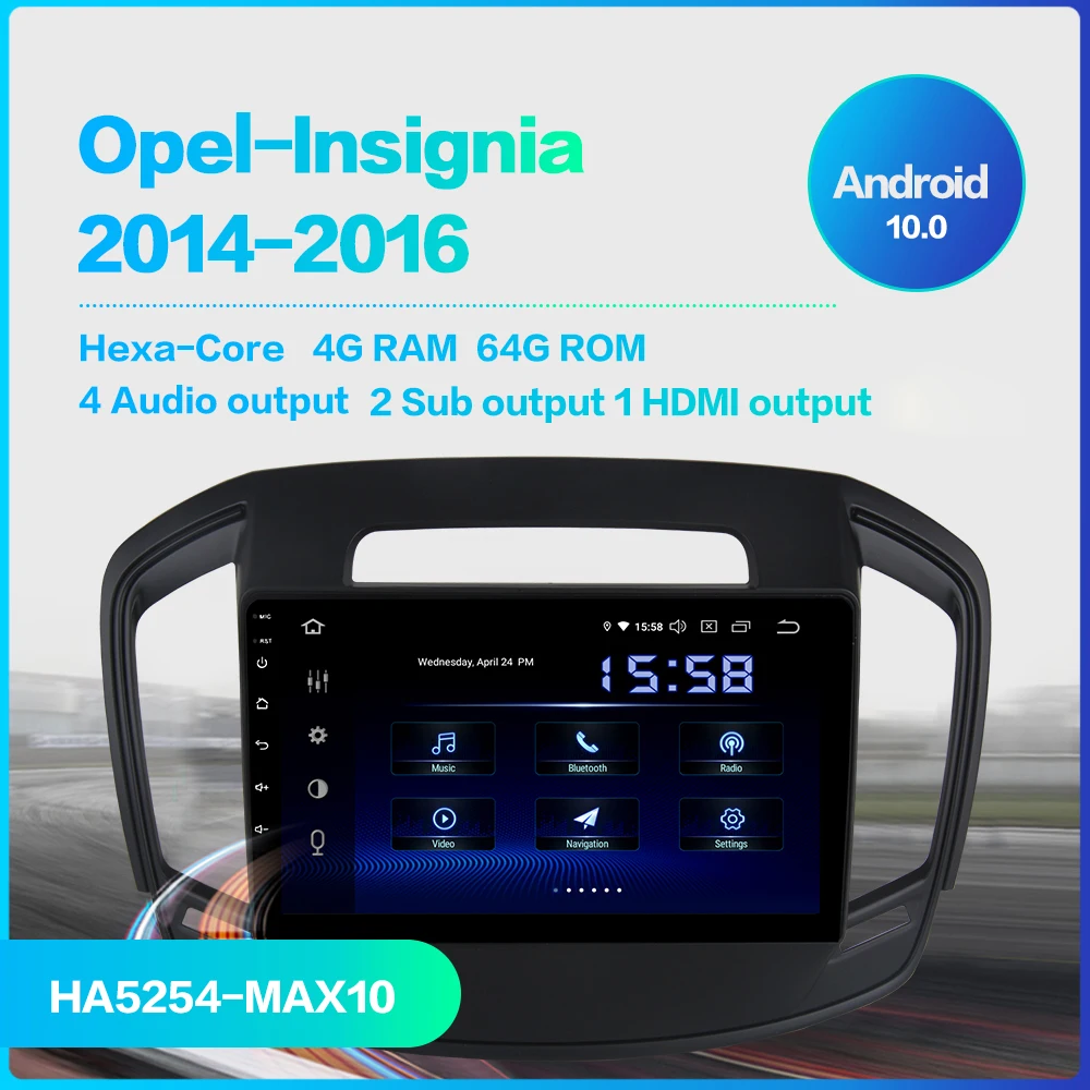 Dasaita 10 2 "IPS сенсорный экран автомобильный мультимедийный плеер Android 0 для Opel Insignia