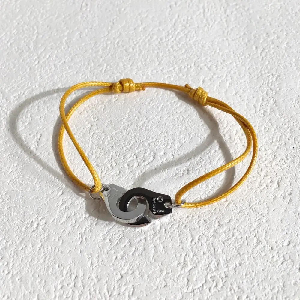 J. hangke, 20 видов цветов, homme, femme, bijoux, 925 пробы, серебряный браслет на запястье, для женщин, Регулируемая Веревка, ювелирное изделие, брендовые браслеты, мужские браслеты - Окраска металла: colour 5