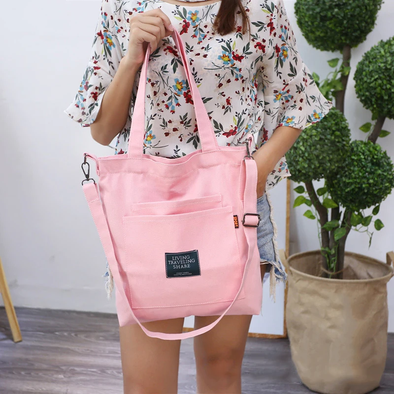 

Women Crossbody Bag Shoulder Bags Detachable Shoulder Strap Large Capacity Canvas Multi Pockets Storage Bags for Travel Shopping