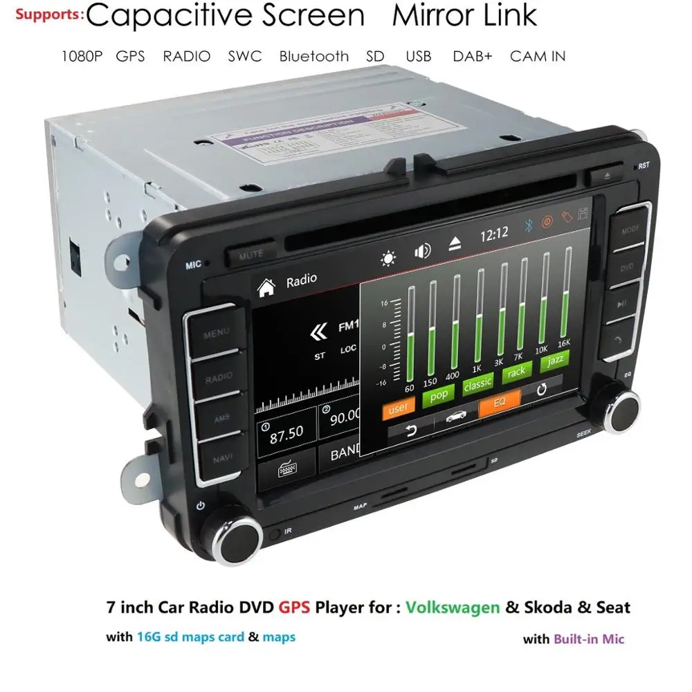 Discount 7" 2 din Car DVD GPS radio stereo player for Volkswagen VW golf 6 touran passat B7 sharan Touran polo tiguan seat leon BT DAB TV 0 Discount 7" 2 din Car DVD GPS radio stereo player for Volkswagen VW golf 6 touran passat B7 sharan Touran polo tiguan seat leon BT DAB TV 0