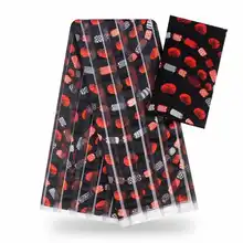 ИМИТИРОВАННАЯ шелковая ткань африканская ткань с принтом 6 ярдов в партии африканская ткань ткань нигерийская Анкара Африканский Воск