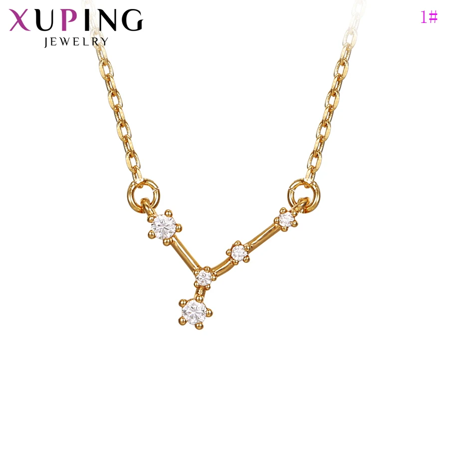 Xuping, Новое поступление, ожерелье, 12 созвездий, ожерелье для женщин, девушек, элегантная цепочка, ювелирные изделия, рождественские подарки, S215.2-46346