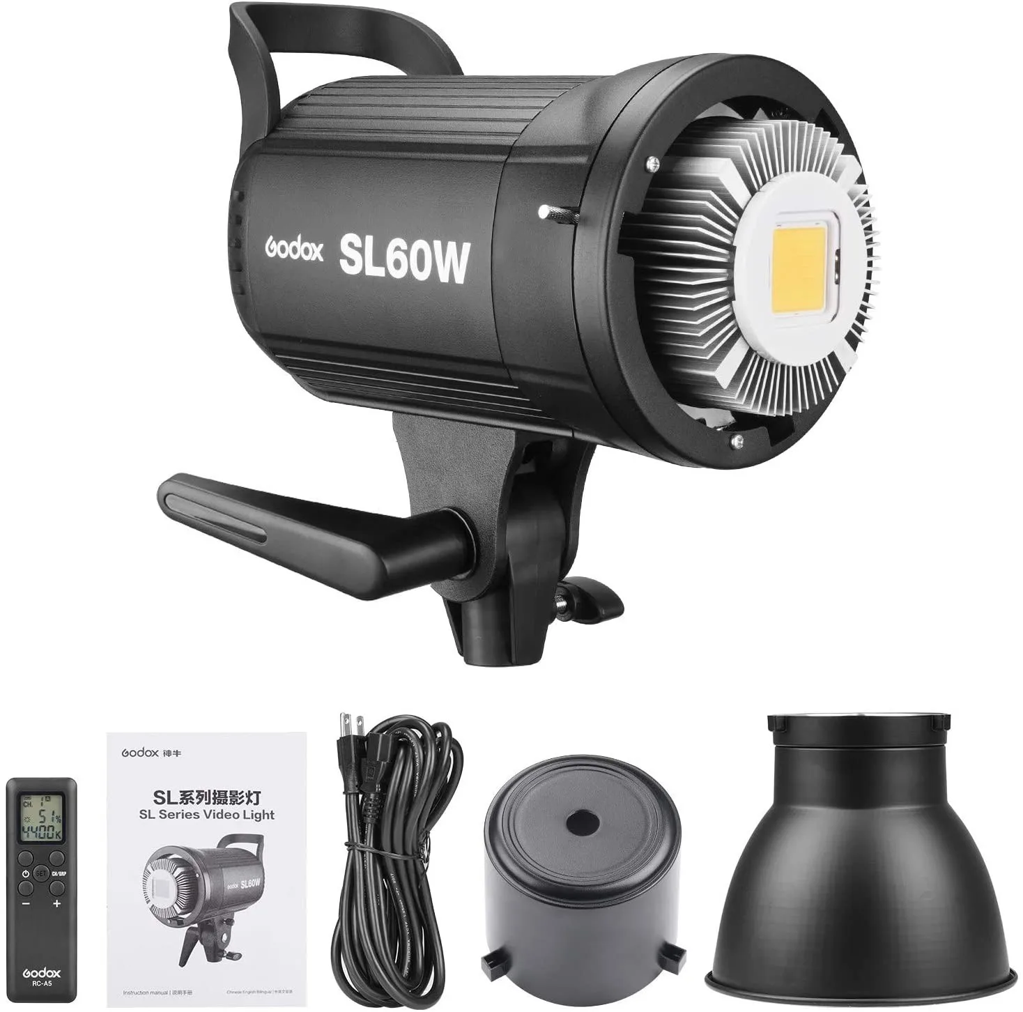 Godox SL60W LED Video Light SL-60W 5600K Daylight White Version Continuous Light Bowens Mount for Studio Video Recording 2