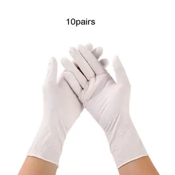 

10pairs 12inches Long Disposable Powder Free Cleaning Work Safety Nitrile Gloves