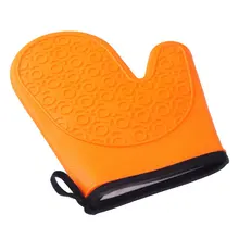 Силиконовые изоляционные перчатки высокая температура утолщение микроволновая печь анти-тепло анти-скольжение анти-ожогов