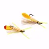 Bimoo 8PCS Yellow Hopper Madam X Dry Fly Size #10 Fresh Water Flies Terrestrials Fly Brown Rainbow Cutthroat Trout Fishing Lures ► Photo 3/6