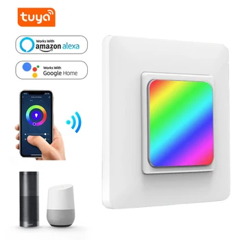 

Tuya Smart WiFi Switch Dimmer Switch Smart Life Wireless Wall Light Push Button Works with Amazon Alexa and Google Home