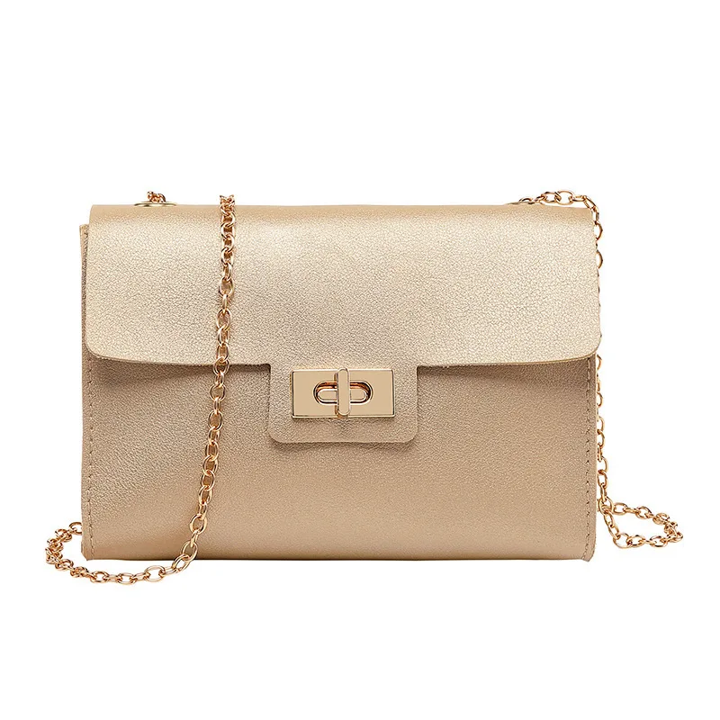 

Korean-style Chain Square Sling Bag 2019 Summer And Autumn New Products Package Cover Type Lock Crossbody/shoulder Bag Mobile Ph