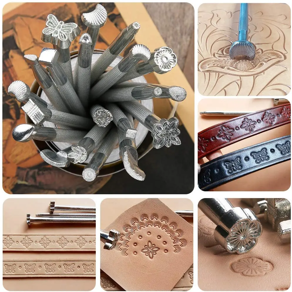 Leather Stamping Set, Carving Punch Tools, Saddle Making Tools