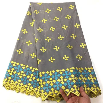 

Latest Design African Dry Lace Fabrics High Quality 100% Cotton Lace Fabric Green Stones Swiss Voile Lace In Switzerland F-54