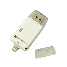 Lecteur de carte SD TF USB 3 en 1, appareil photo Rechargeable pour iPhone/iPad, ordinateur Apple Android