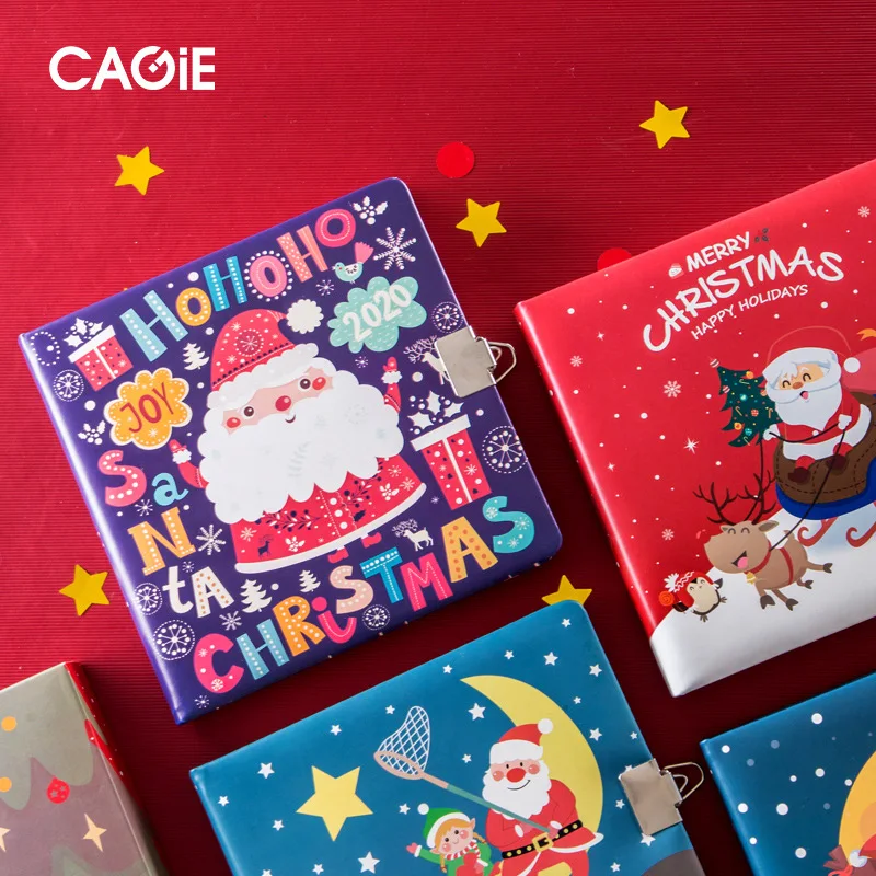 

Cute Christmas Notebook with Lock Pen Set Gifts 32K Diary Note Book and Journal Agenda Line Blank Planner Organizer Handbook Kit
