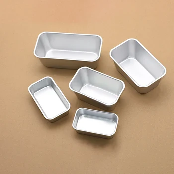 

Aluminum Alloy Toast Boxes Bakeware Loaf Pan Rectangle Bread Baking Dish Cheese Box Non-Stick Large&Small Bread Cake Mold