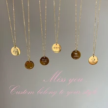 custom necklace name letter angel heart Stainless Steel necklace ladies collares Necklace Jewelry Exquisite Fashion Necklace