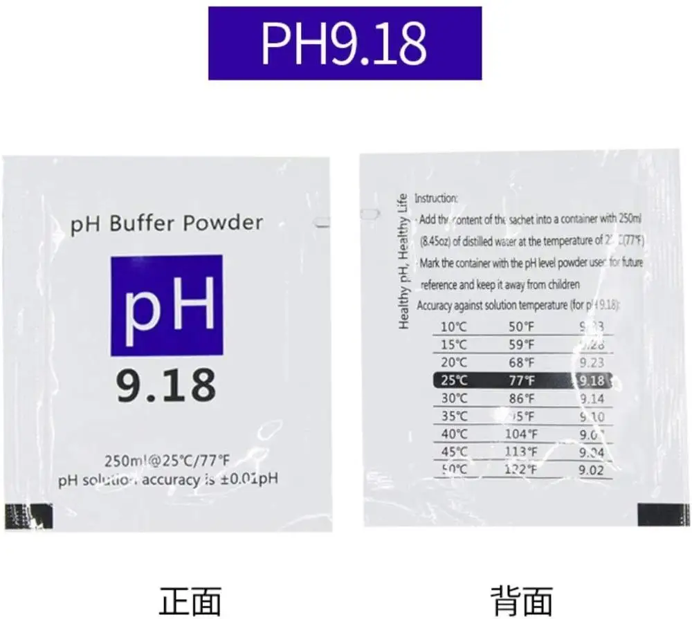 15x Kalibrierpulver Für PH-Meter – 5 Sets à 4,00 / 6,86 / 9,18, Für Präzise PH-Messungen, Unbegrenzt Haltbar