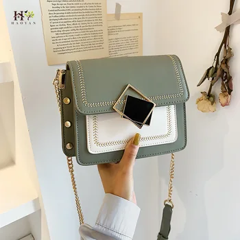 

2019 Small Crossbody Bag Korean Version Of The Chain Leather women Bag Ladies Special Lock Design Female Travel Handbag