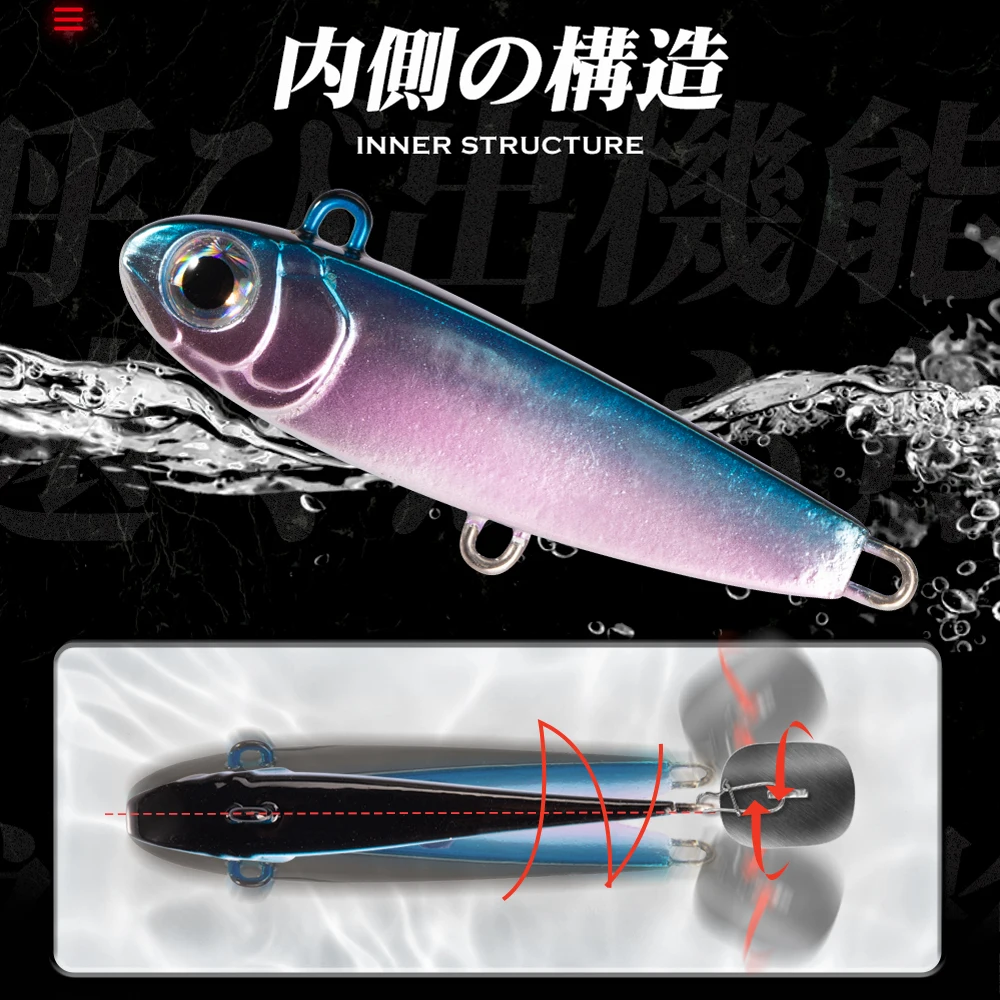 Hunthouse jigging lure power tail spoon skining bait hard tackle artificial 10g/18g/24g  37mm for fishing lure pike trout