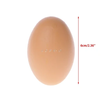 

Wooden Fake Brown Egg Cartoon Ornament Kids Drawing Toy Etching Hatching Craft