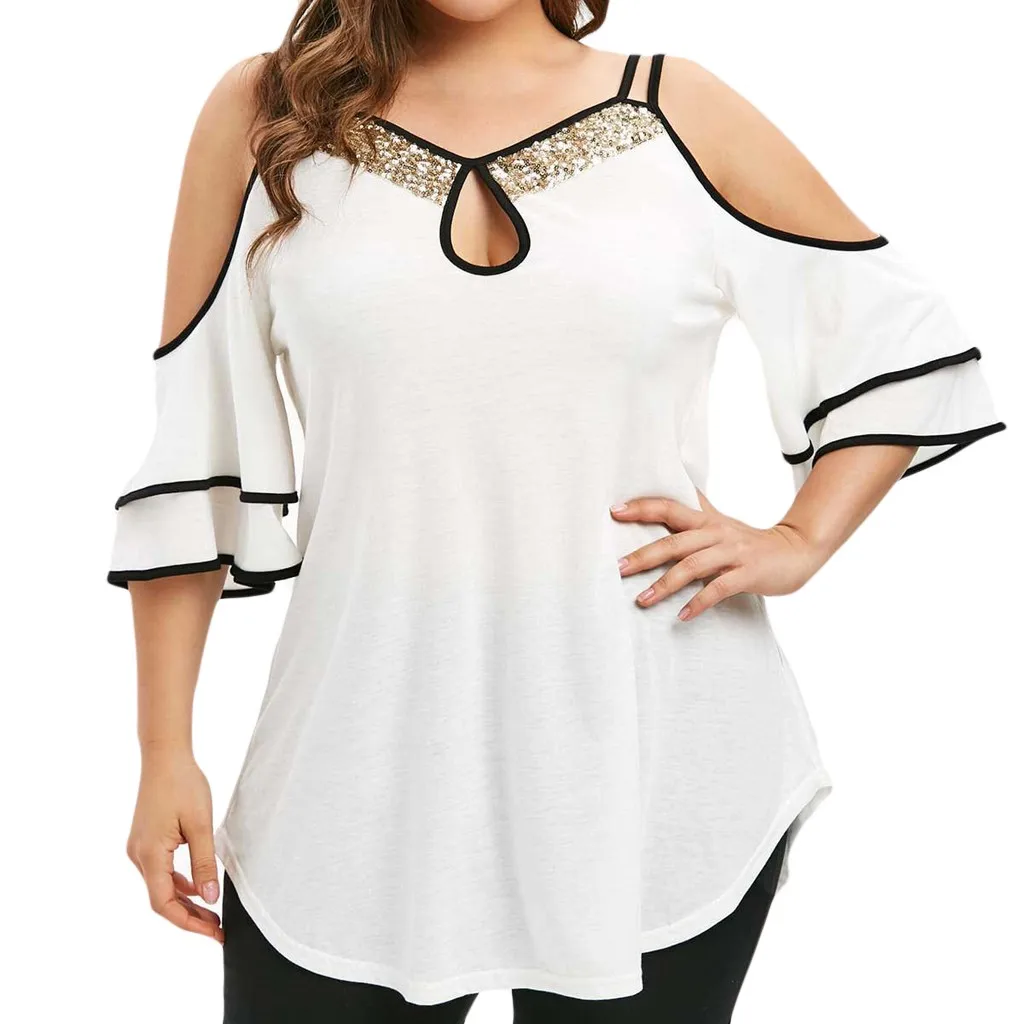 cold shoulder ladies tops