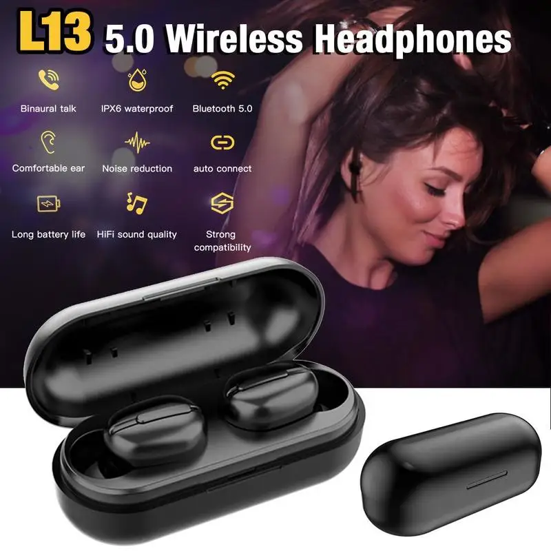 TWS Private Model Wireless Bluetooth 5 0 Earbud Headphones True Wireless Stereo with Charging Box Mini Sports Headphones