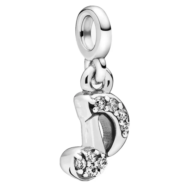 P581 Couqcy, новинка, серебро 925, подходит Pandora, единорог, очаровательный браслет, цветок, корона, лошадь, лягушка, смайлик, Dumbo, бисер, сделай сам, Женские Ювелирные изделия - Цвет: P581