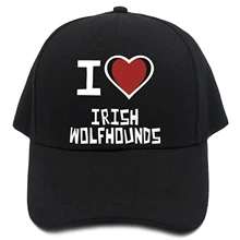 Teeburon I love Irish Wolfhounds бейсболка