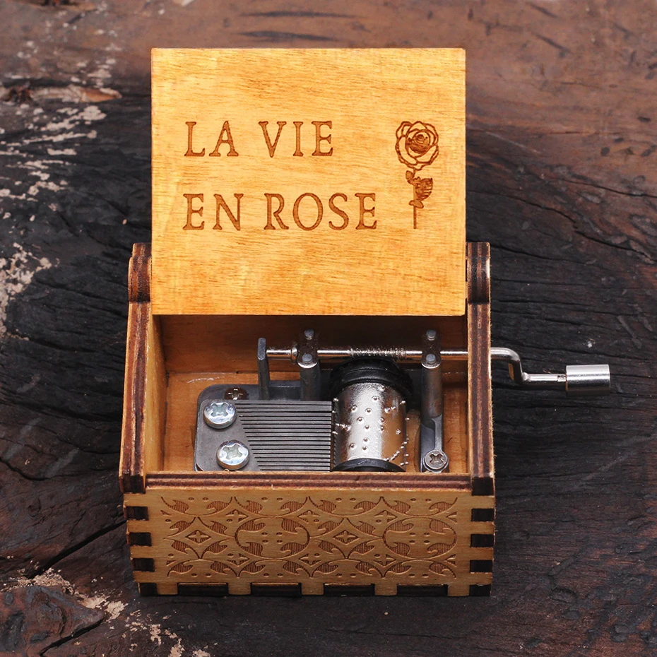 La vie en rose Queen You're My Sunshine Simpson музыкальная шкатулка ангелы любовь красота цифровая детская рука коленчатая музыка Луна река подарок на день рождения - Цвет: La vie en rose