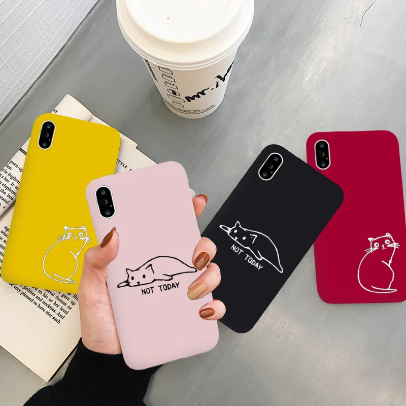 Силиконовый чехол для телефона с котятами и милыми конфетами iPhone 7Plus 7 6Plus 6 6S 5SE