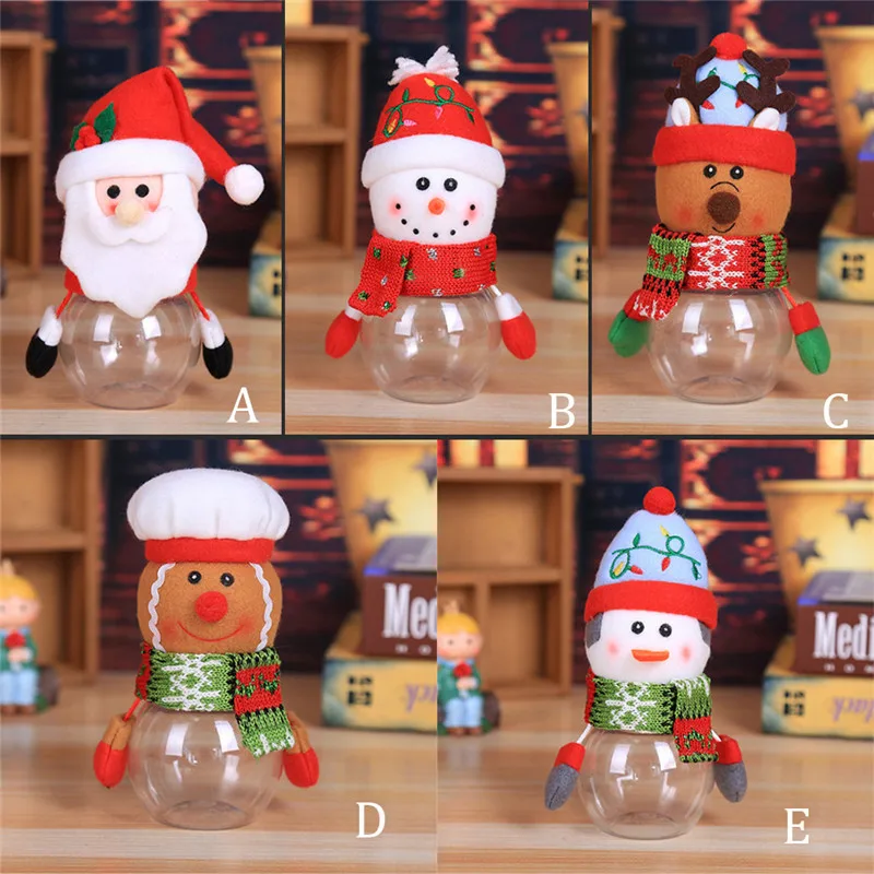 Сделай Сам конфеты банка ребенок дети Рождество хранения бутылки Санта мешок сладкий Рождество коробка необычные подарочные украшения для вечерние#1203