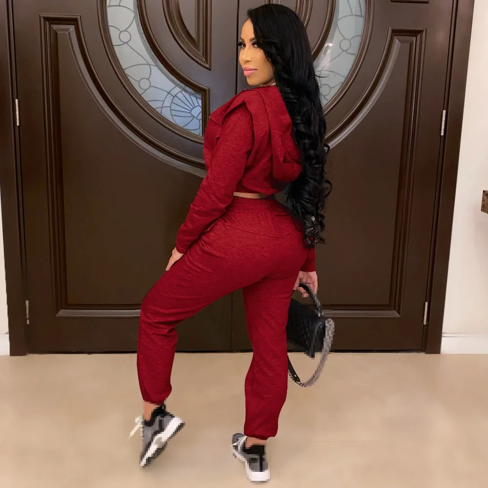 two piece set women tracksuit two piece women sets sweatsuits for female club outfits  2 pieces sets winter clothes 2020 evening pant suits