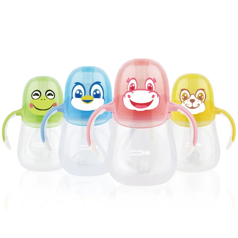 

210ml Multi-the Interest BABY'S Feeding Bottle Baby Cartoon Feeding Bottle Animal Feeding Bottle Mom And Baby Feeding Feeding Bo
