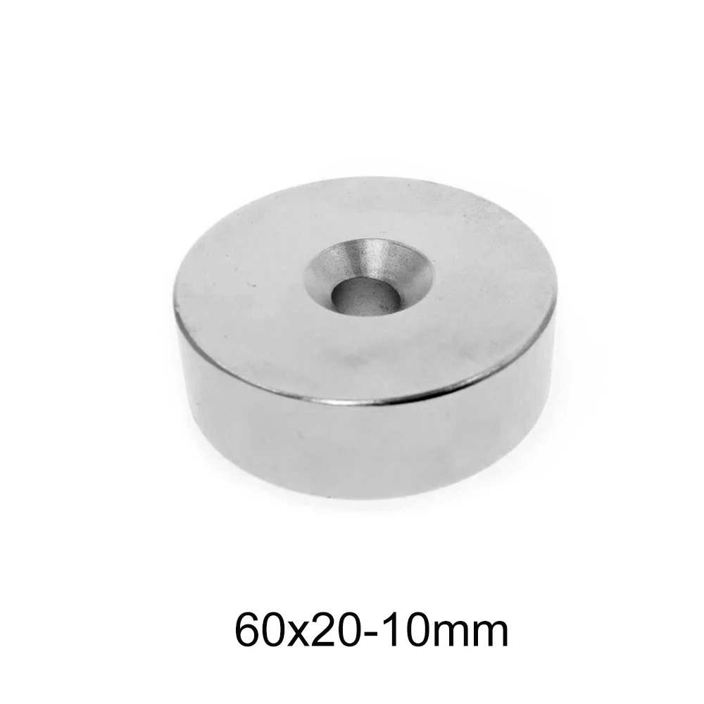1 шт. 60X20-10 большой круглый толстый поисковый магнит сильный 60 мм X 20 дисковый