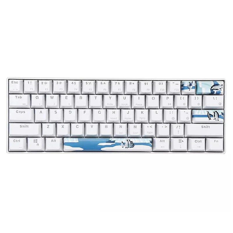 Five-Sided Dye PBT Mechanical Keyboard DIY Keycap(Space+ ESC+ Input+ Numeric Keyboard Input