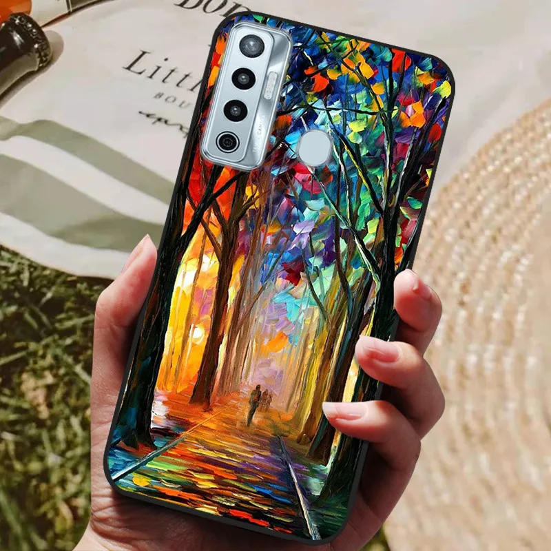 Marble Wolf Bumper Soft TPU Silicone Phone Case Cover