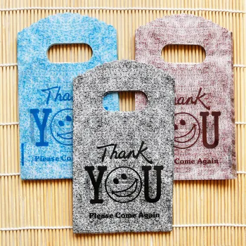 

Creative Smile Thank you Plastic Envelope Cute Mini Plastic Bag DIY School Stationery Storage Bags Party Gift Envelope 50pcs