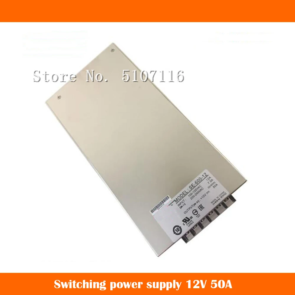 

Original For Switching Power Supply SE-600-12 12V 50A Voltage Range 9.2-13.9V Battery Charging Will Fully Test Before Shipping