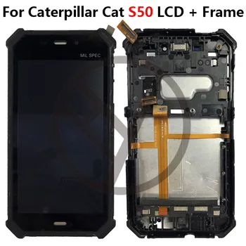 

For 4.7" Caterpillar S50 LCD Display touh Screen with frame 100% Tested For CAT S50 touch panel digitizer Assembly +track number