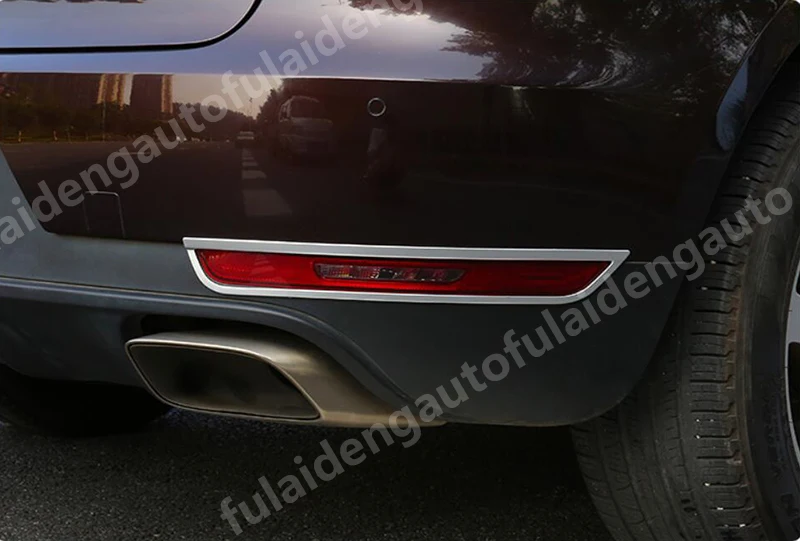 4 шт. для Porsche Macan- нержавеющая сталь автомобильная лампа заднего противотуманного фонаря рамка Крышка отделка автомобильные аксессуары