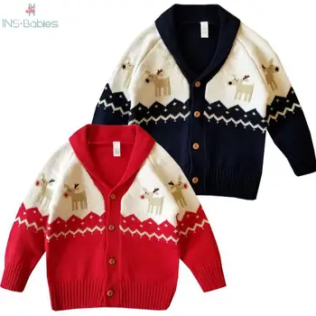 

Winter Children Sweater Baby Cotton Christmas Sweater 12m-4y baby girls clothes knitted coats for boys long sleeve infant 2020