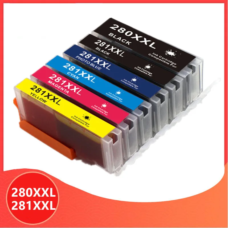 Чернильный картридж PIXMA TR7520 TR8520 TS6120 TS8120 TS9120 совместимый 280XXL 281XXL для Canon PGI-280 CLI-281